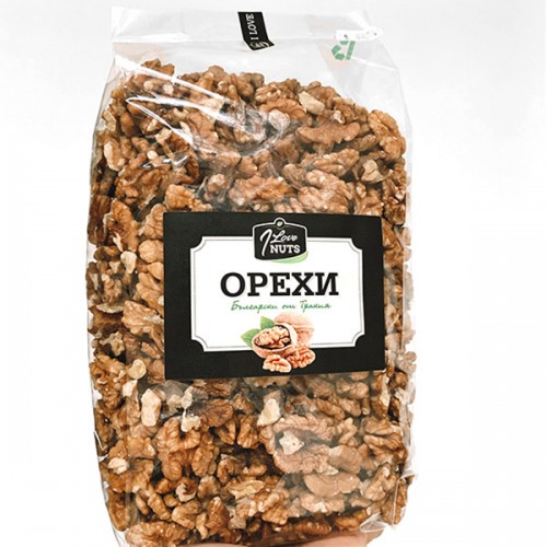 Орехи /сурови, първо качество, цели ядки/ от България - село Рупките, Тракийско 'I LOVE NUTS', 550 г